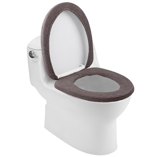 Framendino, Kaffee-WC-Deckelbezug und WC-Sitzbezüge, Set mit elastischer Unterseite für Badezimmer-Dekor Framendino, Kaffee-WC-Deckelbezug und WC-Sitzbezüge, Set mit elastischer Unterseite für Badezimmer-Dekor von Framendino