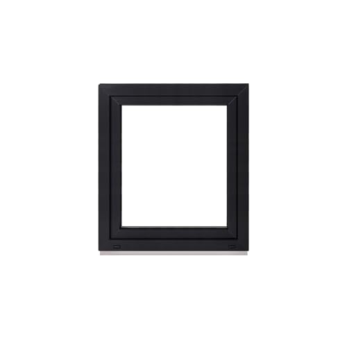 Framex Kellerfenster Fenster Kunststofffenster Innen Weiß/Außen Anthrazit Breite x Höhe 85 x 95 cm (850 x 950 mm) 3-Fach (32 mm) Dreh Kipp DIN Rechts von Framex