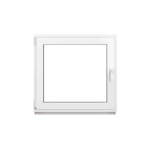 Framex Kellerfenster Fenster Kunststofffenster Weiß Breite x Höhe 100 x 90 cm (1000 x 900 mm) 3-Fach (32 mm) Dreh Kipp DIN Links - Premium von Framex
