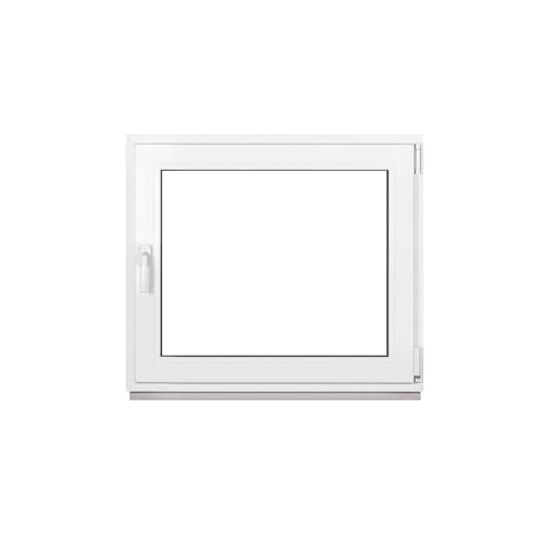 Framex Kellerfenster Fenster Kunststofffenster Weiß Breite x Höhe 105 x 85 cm (1050 x 850 mm) 3-Fach (32 mm) Dreh Kipp DIN Rechts - Premium - Alle Größen von Framex