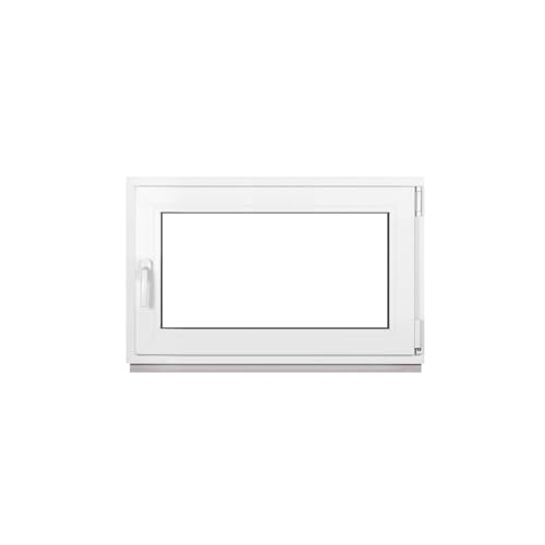 Framex Kellerfenster Fenster Kunststofffenster Weiß Breite x Höhe 110 x 60 cm (1100 x 600 mm) 3-Fach (32 mm) Dreh Kipp DIN Rechts - Premium von Framex