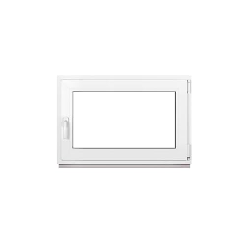 Framex Kellerfenster Fenster Kunststofffenster Weiß Breite x Höhe 110 x 65 cm (1100 x 650 mm) 3-Fach (32 mm) Dreh Kipp DIN Rechts - Premium - Alle Größen von Framex