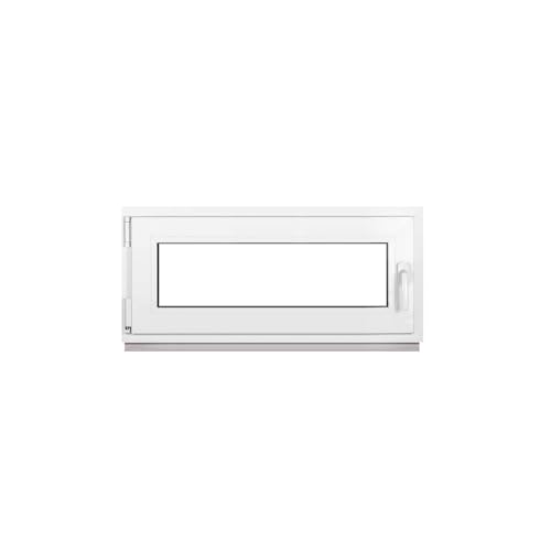 Framex Kellerfenster Fenster Kunststofffenster Weiß Breite x Höhe 115 x 50 cm (1150 x 500 mm) 3-Fach (32 mm) Dreh Kipp DIN Links - Premium von Framex