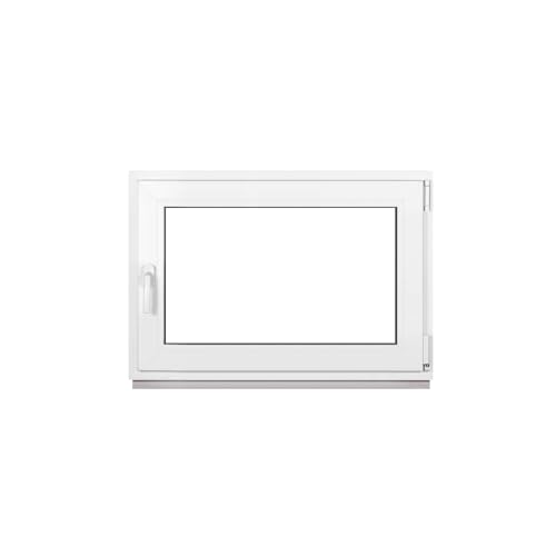 Framex Kellerfenster Fenster Kunststofffenster Weiß Breite x Höhe 115 x 75 cm (1150 x 750 mm) 3-Fach (32 mm) Dreh Kipp DIN Rechts - Premium von Framex
