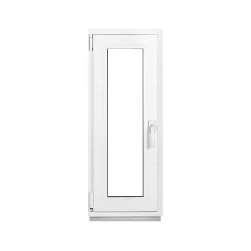 Framex Kellerfenster Fenster Kunststofffenster Weiß Breite x Höhe 40 x 110 cm (400 x 1100 mm) 3-Fach (32 mm) Dreh Kipp DIN Links - Premium von Framex