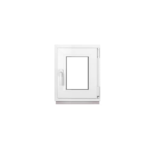 Framex Kellerfenster Fenster Kunststofffenster Weiß Breite x Höhe 40 x 50 cm (400 x 500 mm) 3-Fach (32 mm) Dreh Kipp DIN Links - Premium von Framex