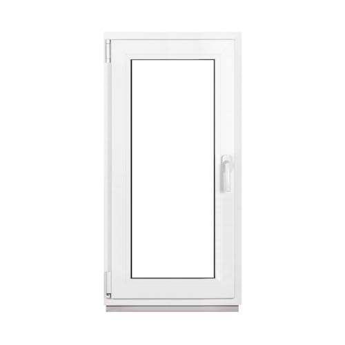 Framex Kellerfenster Fenster Kunststofffenster Weiß Breite x Höhe 50 x 105 cm (500 x 1050 mm) 3-Fach (32 mm) Dreh Kipp DIN Links - Premium von Framex