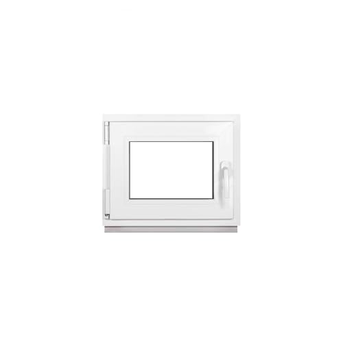 Framex Kellerfenster Fenster Kunststofffenster Weiß Breite x Höhe 50 x 40 cm (500 x 400 mm) 3-Fach (32 mm) Dreh Kipp DIN Links - Premium - Alle Größen von Framex