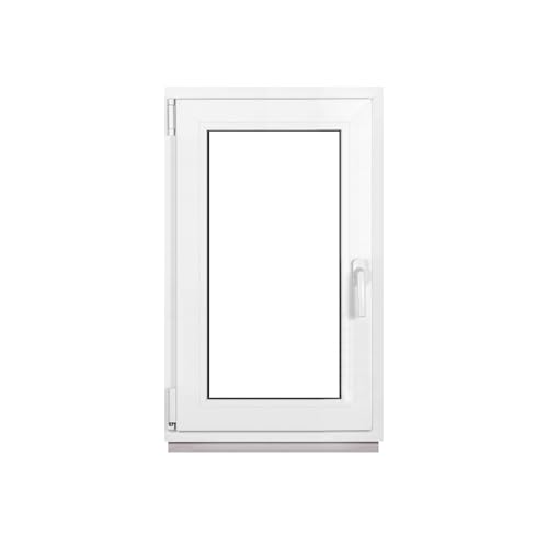 Framex Kellerfenster Fenster Kunststofffenster Weiß Breite x Höhe 50 x 85 cm (500 x 850 mm) 3-Fach (32 mm) Dreh Kipp DIN Links - Premium von Framex