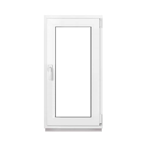 Framex Kellerfenster Fenster Kunststofffenster Weiß Breite x Höhe 55 x 105 cm (550 x 1050 mm) 3-Fach (32 mm) Dreh Kipp DIN Rechts - Premium von Framex