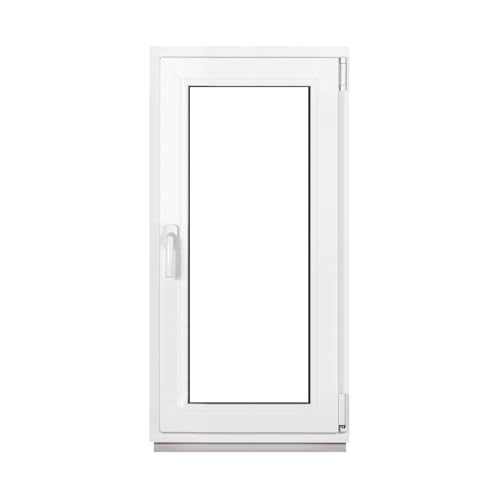 Framex Kellerfenster Fenster Kunststofffenster Weiß Breite x Höhe 55 x 110 cm (550 x 1100 mm) 3-Fach (32 mm) Dreh Kipp DIN Rechts - Premium - Alle Größen von Framex