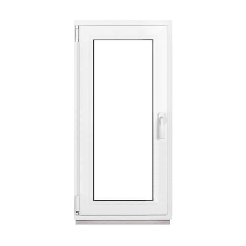 Framex Kellerfenster Fenster Kunststofffenster Weiß Breite x Höhe 55 x 115 cm (550 x 1150 mm) 3-Fach (32 mm) Dreh Kipp DIN Links - Premium von Framex