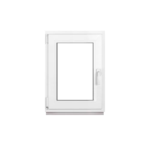 Framex Kellerfenster Fenster Kunststofffenster Weiß Breite x Höhe 65 x 80 cm (650 x 800 mm) 3-Fach (32 mm) Dreh Kipp DIN Links - Premium von Framex