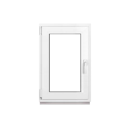 Framex Kellerfenster Fenster Kunststofffenster Weiß Breite x Höhe 65 x 90 cm (650 x 900 mm) 3-Fach (32 mm) Dreh Kipp DIN Links - Premium von Framex