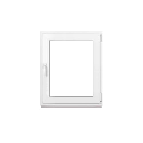 Framex Kellerfenster Fenster Kunststofffenster Weiß Breite x Höhe 80 x 100 cm (800 x 1000 mm) 3-Fach (32 mm) Dreh Kipp DIN Rechts - Premium - Alle Größen von Framex