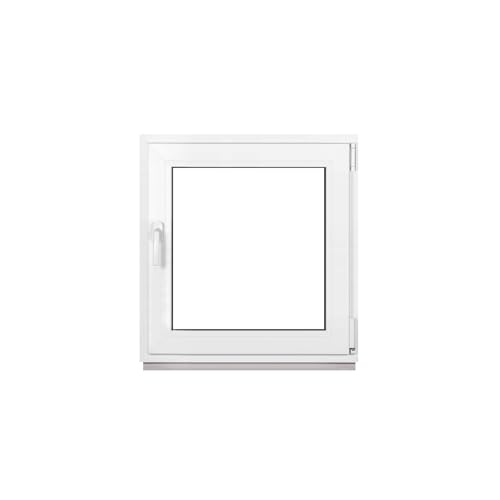 Framex Kellerfenster Fenster Kunststofffenster Weiß Breite x Höhe 80 x 85 cm (800 x 850 mm) 3-Fach (32 mm) Dreh Kipp DIN Rechts - Premium von Framex