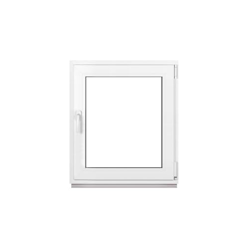 Framex Kellerfenster Fenster Kunststofffenster Weiß Breite x Höhe 80 x 95 cm (800 x 950 mm) 3-Fach (32 mm) Dreh Kipp DIN Rechts - Premium - Alle Größen von Framex