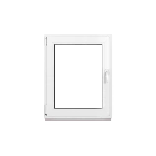 Framex Kellerfenster Fenster Kunststofffenster Weiß Breite x Höhe 85 x 110 cm (850 x 1100 mm) 3-Fach (32 mm) Dreh Kipp DIN Links - Premium von Framex