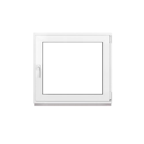 Framex Kellerfenster Fenster Kunststofffenster Weiß Breite x Höhe 95 x 80 cm (950 x 800 mm) 3-Fach (32 mm) Dreh Kipp DIN Rechts - Premium von Framex