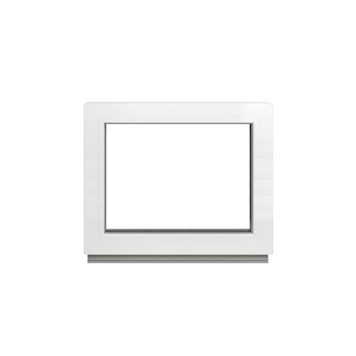 Framex Kellerfenster - Festverglasung (Fib) Weiß 100 x 95 cm 2-fach 32 mm (4/24/4) Fenster/Gartenhaus Fenster/Kunststofffenster Breite x Höhe 1000 x 950 mm von Framex