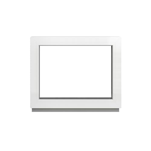 Framex Kellerfenster - Festverglasung (Fib) Weiß 95 x 75 cm 2-fach 32 mm (4/24/4) Fenster/Gartenhaus Fenster/Kunststofffenster Breite x Höhe 950 x 750 mm von Framex