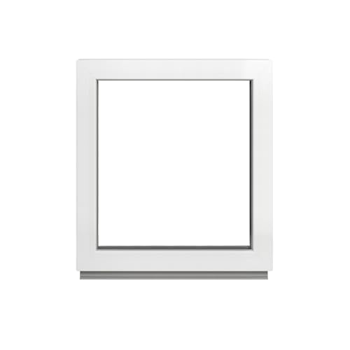 Framex Kellerfenster - Festverglasung (Fib) Weiß 95 x 95 cm 2-fach 32 mm (4/24/4) Fenster/Gartenhaus Fenster/Kunststofffenster Breite x Höhe 950 x 950 mm von Framex