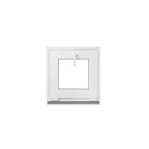 Framex Kellerfenster - Kippfenster Weiß 110 x 110 cm 2-fach 32 mm (4/24/4) Fenster Kunststofffenster Breite x Höhe (1100 x 1100 mm) Funktion Kipp Fenster von Framex