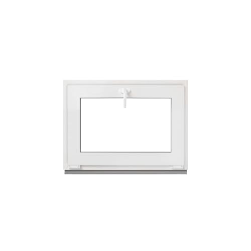 Framex Kellerfenster - Kippfenster Weiß 115 x 100 cm 2-fach 32 mm (4/24/4) Fenster Kunststofffenster Breite x Höhe (1150 x 1000 mm) Funktion Kipp Fenster von Framex