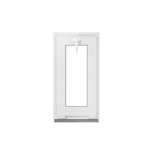 Framex Kellerfenster - Kippfenster Weiß 40 x 100 cm 2-fach 32 mm (4/24/4) Fenster Kunststofffenster Breite x Höhe (400 x 1000 mm) Funktion Kipp Fenster von Framex