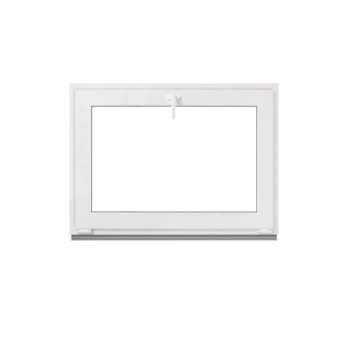 Framex Kellerfenster - Kippfenster Weiß 80 x 55 cm 2-fach 32 mm (4/24/4) Fenster Kunststofffenster Breite x Höhe (800 x 550 mm) Funktion Kipp Fenster von Framex