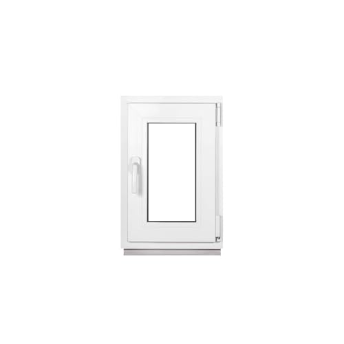 Framex Kellerfenster Kleines Fenster Weiß Breite x Höhe 40 x 60 cm (400 x 600 mm) 2-fach (32 mm) Dreh Kipp DIN Rechts - Premium - Alle Größen von Framex