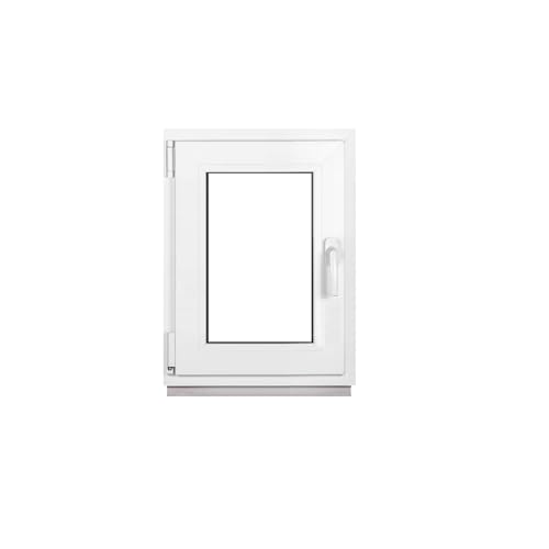 Framex Kellerfenster Kleines Fenster Weiß Breite x Höhe 45 x 65 cm (450 x 650 mm) 2-fach (32 mm) Dreh Kipp DIN Links - Premium - Alle Größen von Framex