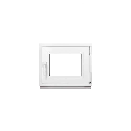 Framex Kellerfenster Kleines Fenster Weiß Breite x Höhe 50 x 40 cm (500 x 400 mm) 2-fach (32 mm) Dreh Kipp DIN Rechts - Premium - Alle Größen von Framex
