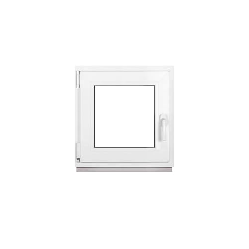Framex Kellerfenster Kleines Fenster Weiß Breite x Höhe 65 x 65 cm (650 x 650 mm) 3-Fach (32 mm) Dreh Kipp DIN Links - Premium - Alle Größen von Framex