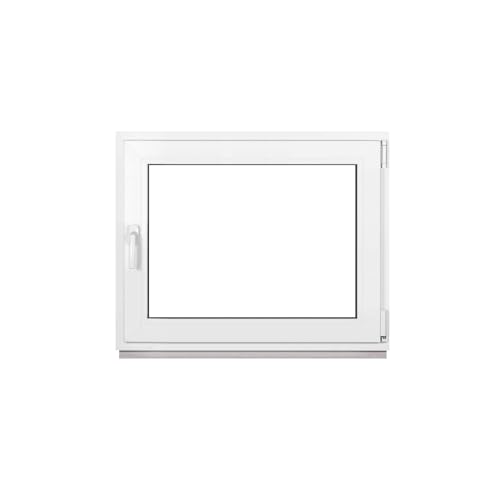 Framex Premium Kunststofffenster Breite x Höhe: (105 x 80 cm) | 7-Kammer-Profil | 80 mm Bautiefe | 50 mm 3-fach Verglasung | Dreh-Kipp | DIN Rechts von Framex