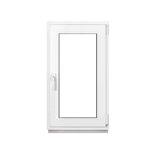 Framex Premium Kunststofffenster Breite x Höhe: (55 x 95 cm) | 7-Kammer-Profil | 80 mm Bautiefe | 50 mm 3-fach Verglasung | Dreh-Kipp | DIN Rechts von Framex