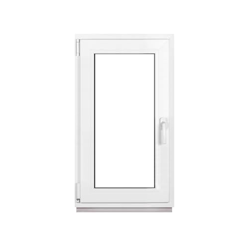Framex Premium Kunststofffenster Breite x Höhe: (65 x 105 cm) | 7-Kammer-Profil | 80 mm Bautiefe | 50 mm 3-fach Verglasung | Dreh-Kipp | DIN Links von Framex