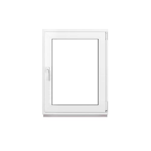 Framex Premium Kunststofffenster Breite x Höhe: (75 x 105 cm) | 7-Kammer-Profil | 80 mm Bautiefe | 50 mm 3-fach Verglasung | Dreh-Kipp | DIN Rechts von Framex