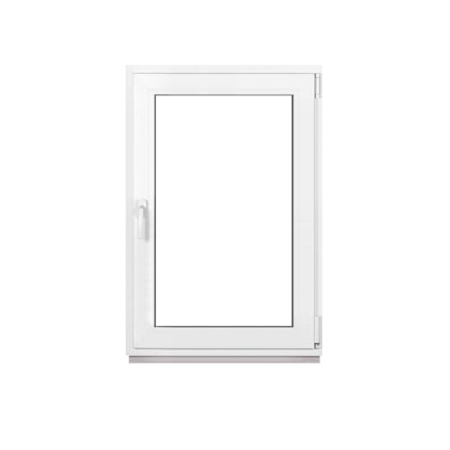 Framex Premium Kunststofffenster Breite x Höhe: (80 x 120 cm) | 7-Kammer-Profil | 80 mm Bautiefe | 50 mm 3-fach Verglasung | Dreh-Kipp | DIN Rechts von Framex