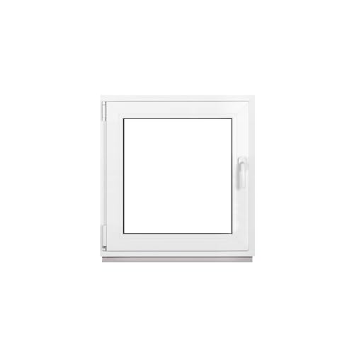 Framex Premium Kunststofffenster Breite x Höhe: (80 x 85 cm) | 7-Kammer-Profil | 80 mm Bautiefe | 50 mm 3-fach Verglasung | Dreh-Kipp | DIN Links von Framex