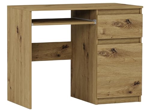 Framire N-33 Schreibtisch Artisan, Computertisch mit 1 Schubladen, Schreibtisch für Schlafzimmer, Wohnzimmer, Studio, 96 x 50 x 77 cm… von Framire