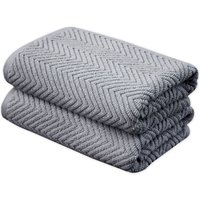 framsohn frottier Badetücher "Ocean Bio Duschtücher", (2 St., 2er Set Badetücher 75 x 150 cm), hergestellt in Österreich, mit Kordel, gedrehter Bauschzwirn von Framsohn Frottier
