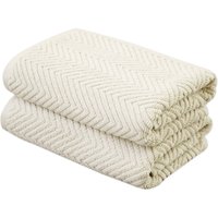framsohn frottier Badetücher "Ocean Bio Duschtücher", (Set, 2 St., 2er Set Badetücher 75 x 150 cm), hergestellt in Österreich, mit Kordel, gedrehter Bauschzwirn von Framsohn Frottier
