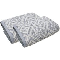 framsohn frottier Handtuch Set "Arabeske", (2 St., 2er Set Handtücher 50 x 100 cm), skandinavisch gemustert, hergestellt in Österreich von Framsohn Frottier