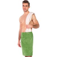 framsohn frottier Sarong "Saunakilt Herren", hergestellt in Österreich, Dehnbund & Druckknöpfe variabel verstellbar von Framsohn Frottier