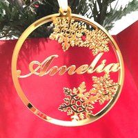 Benutzerdefinierte Laser Geschnitten Acryl Weihnachtsschmuck | Personalisierte Name Kugel Christbaumschmuck Benutzerdefinierte Laser Geschnitten Acryl Weihnachtsschmuck | Personalisierte Name Kugel Christbaumschmuck von FranJohnsonHouse