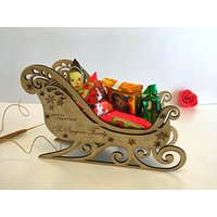 Personalisierte Hölzerne Schlitten Des Weihnachtsmannes Heiligabend Box | Handgemachte Gravierte Süßigkeitenbox Personalisierte Hölzerne Schlitten Des Weihnachtsmannes Heiligabend Box | Handgemachte Gravierte Süßigkeitenbox von FranJohnsonHouse