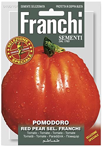 Franchi | Samen aus Italien | Typ Ochsenherz Tomatensamen | Super Geschmack | Fleischtomaten Samen | Tomaten Saatgut | Ca. 350 Korn von Franchi Sementi