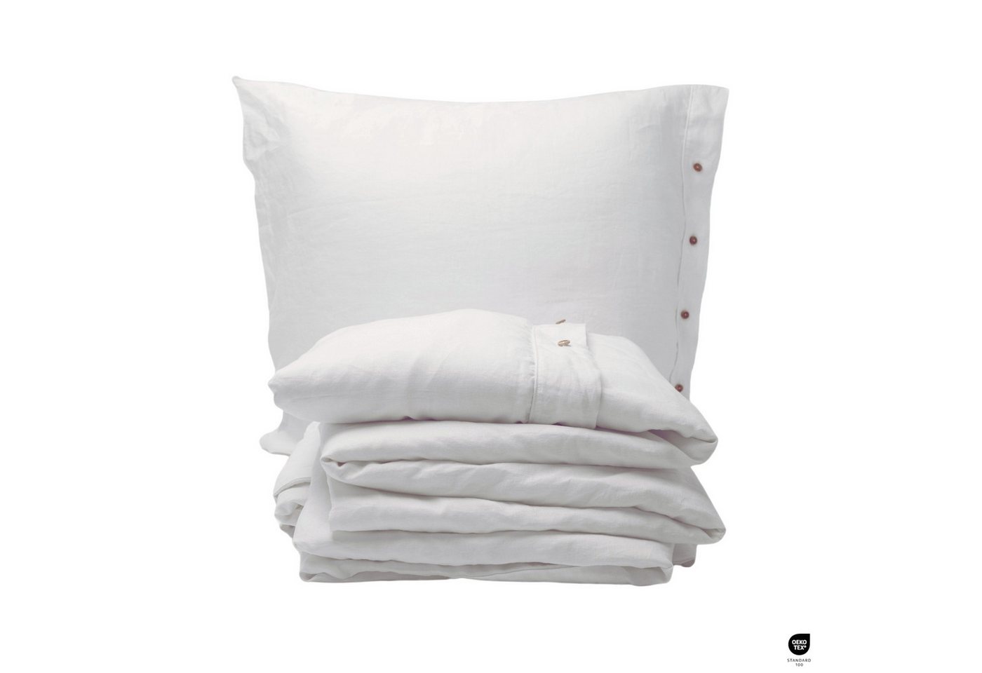 Francia Casa Partnerbettwäsche Sofia, 2-teilig, 100% Leinen, Oeko-Tex® zertifiziert, gefertigt in Portugal von Francia Casa