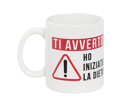 Franco Cosimo Panini O.P.S. Personalisierte Keramiktasse mit lustigen Sprüchen und ansprechendem Design, geeignet für Backofen, Mikrowelle, Spülmaschine, Fassungsvermögen 350 ml, Format 10 x 8 x 8 cm, von Franco Cosimo Panini